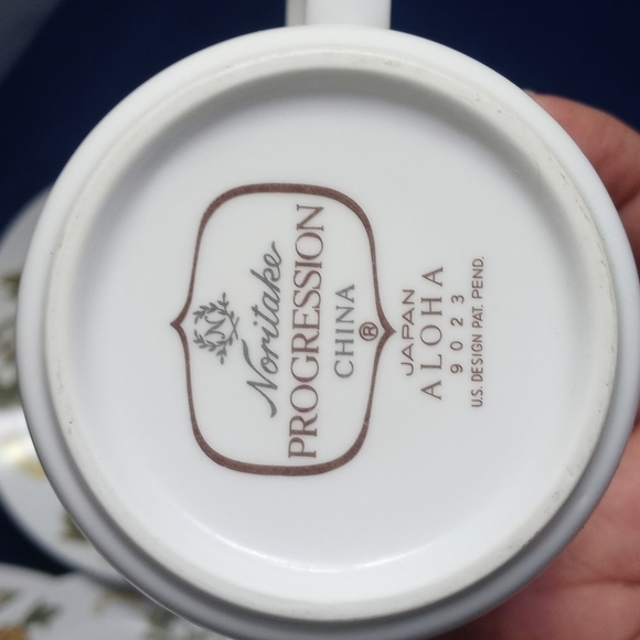 Noritake PROGRESSION ALOHA JAPAN 5 PIECE SETTING DINNER FOR 1 - Picture 7 of 7